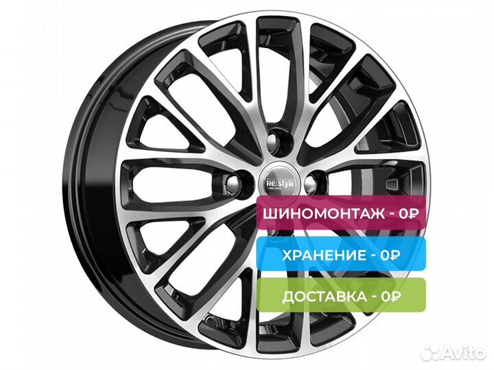 R15 4x100 6J ET48 D54,1 К&К кс-782 алмаз чёрный
