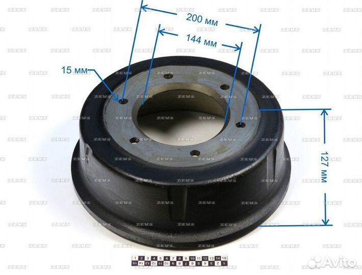 Тормозной барабан BD0216