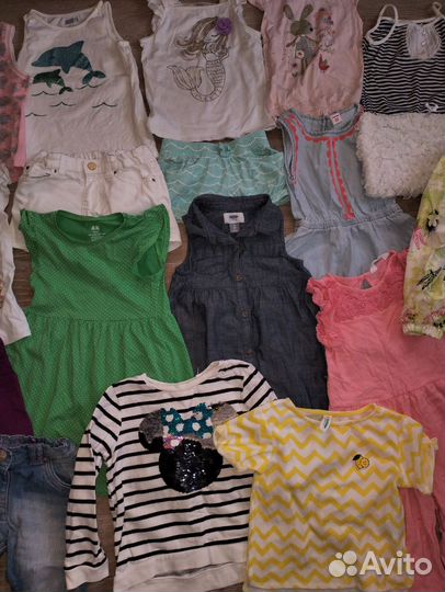 Пакетом на девочку р 98-104 3-4 года 18 вещей