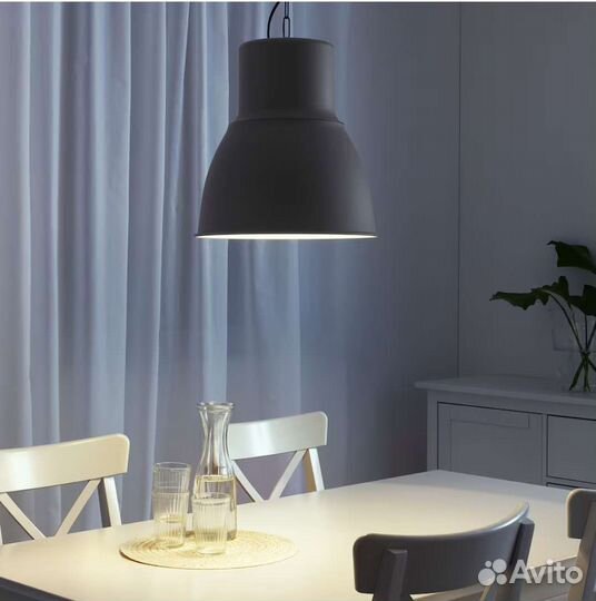 Подвесной светильник IKEA Hektar 38см, белый