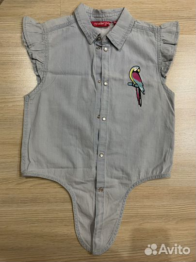 Джинсовая рубашка для девочки