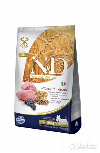 Farmina Mini ягненок и черника, 2,5кг