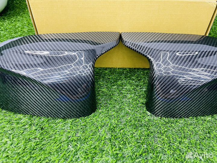 Ннакладки зеркал BNW X5 F95 сухой карбон