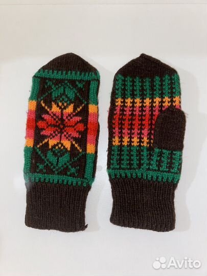 Варежки вязаные