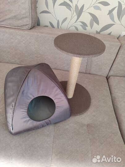 Домик для кошки с когтеточкой