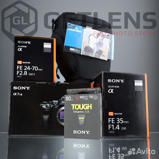 Sony 7S3 + 24-70 GM II + 35 GM + Sony 80Gb + Сумка