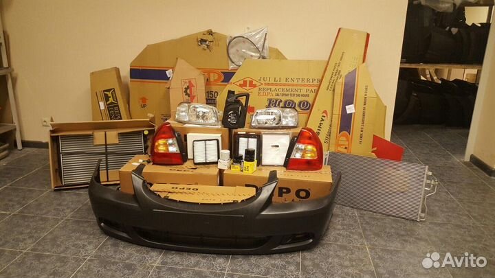 Передняя часть морда Hyundai accent (комплект)