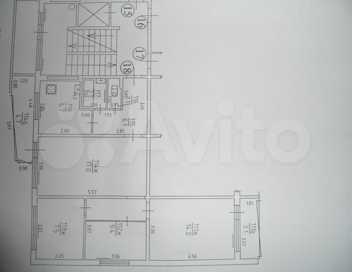 4-к. квартира, 71,7 м², 5/9 эт.