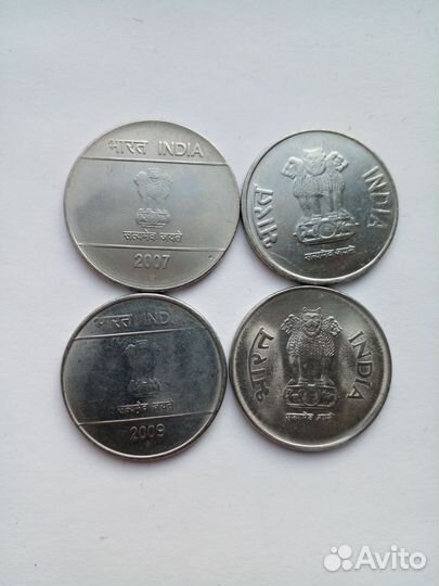 Монеты Бразилии, Индии, фрг, ГДР
