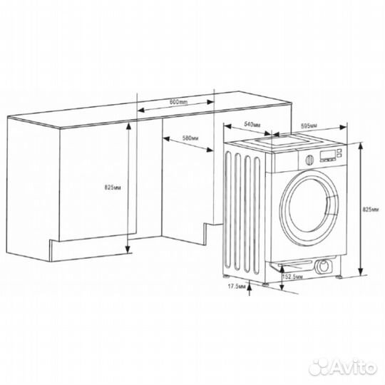 Встраиваемая стиральная машина Graude EWA 60.0