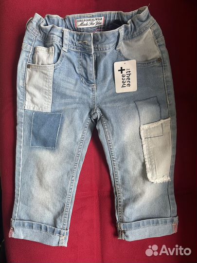 Шорты для девочки джинсовые новые р. 134 стрейч