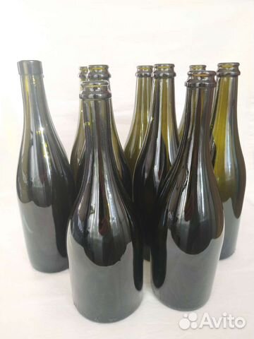 Бутылки темное стекло из под шампанского