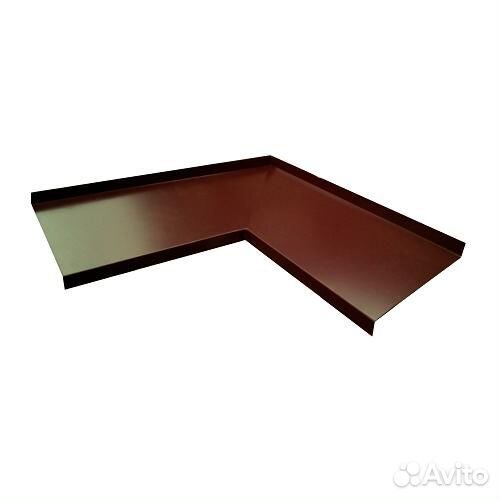 Угол отлива внутренний коричневый 250 RAL 8017