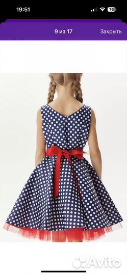 Ретро платье для девочки