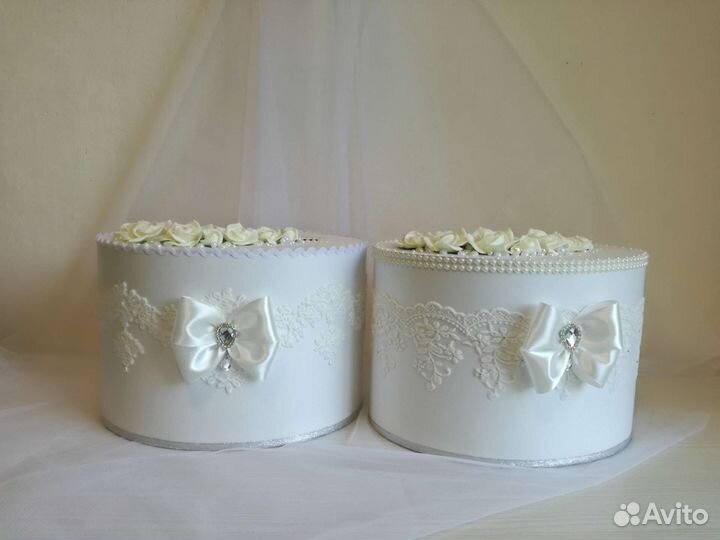 Свадебный сундучек, белый в наличии