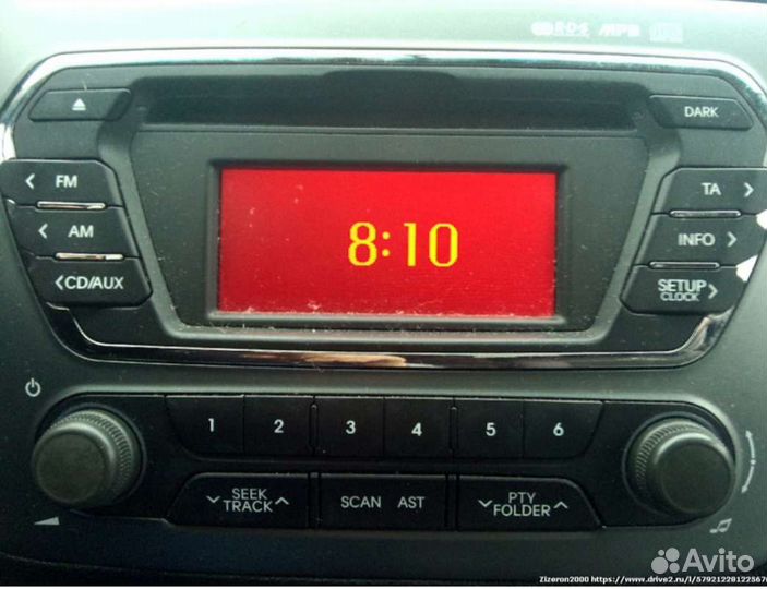 Штатная магнитола на kia rio 3