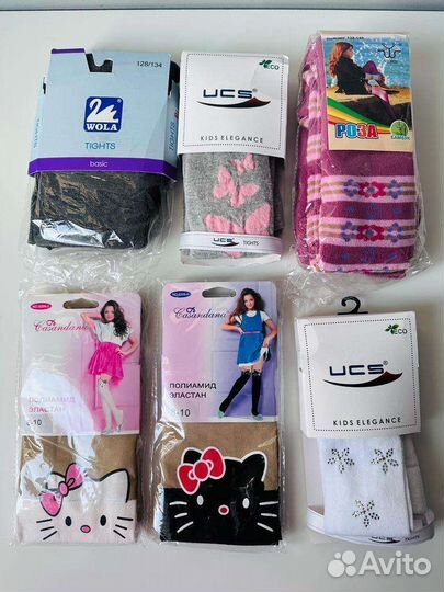Новое белье на девочку трусики носочки колготки