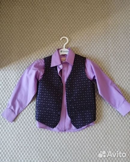 Рубашка+жилет детские (набором)