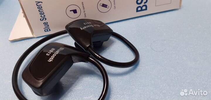 Спортивная стерео блютуз гарнитура +микрофон