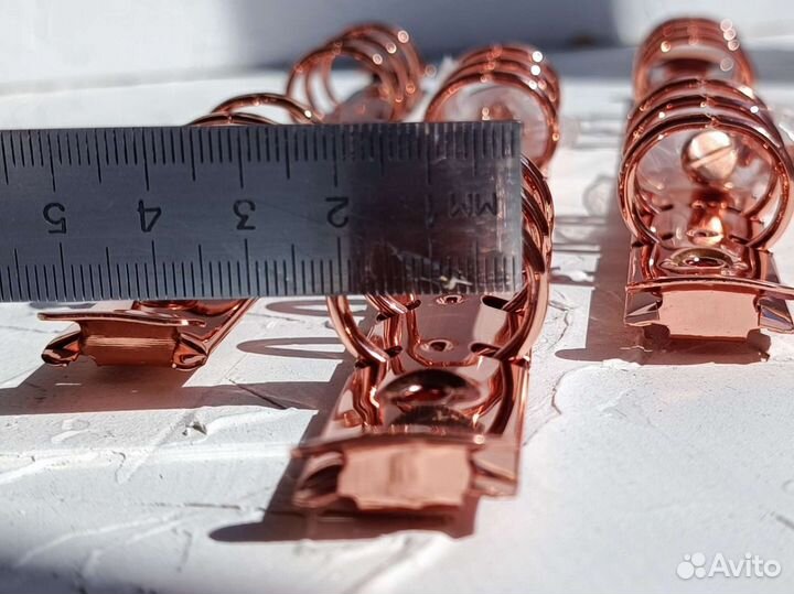 Кольцевой механизм А5 2см розовое золото