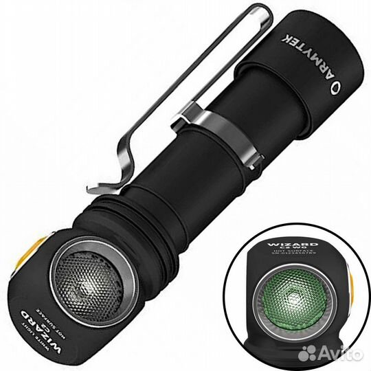 Фонарь Armytek Wizard C2 WG Magnet USB Те F09201W