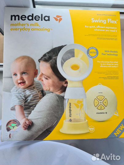 Молокоотсос medela swing flex электрический