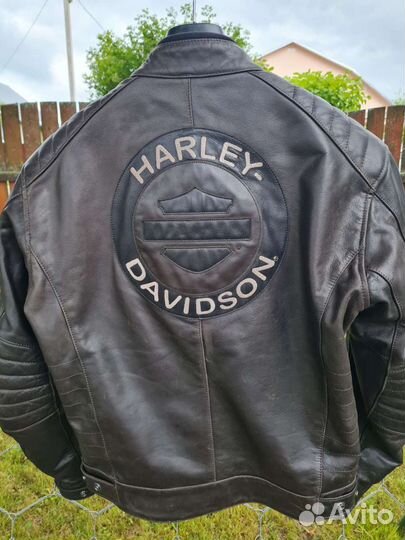 Мотокуртка кожаная мужская