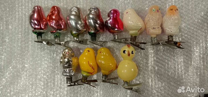 Елочные игрушки на прищепке