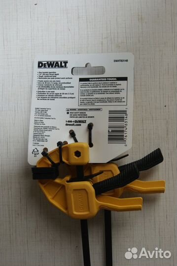 Быстрозажимная струбцина Dewalt 110 мм 2 штуки