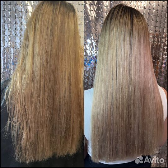 Кератиновое выпрямление/ ботокс волос