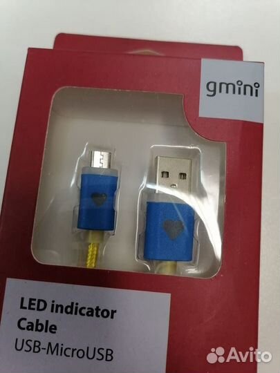 Кабель gmini GM-LDC-200YA, USB-microusb