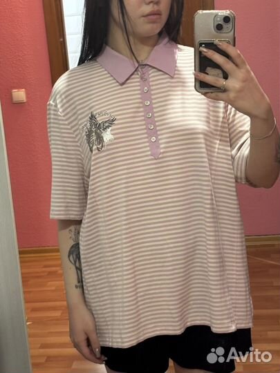 Футболка поло oversize