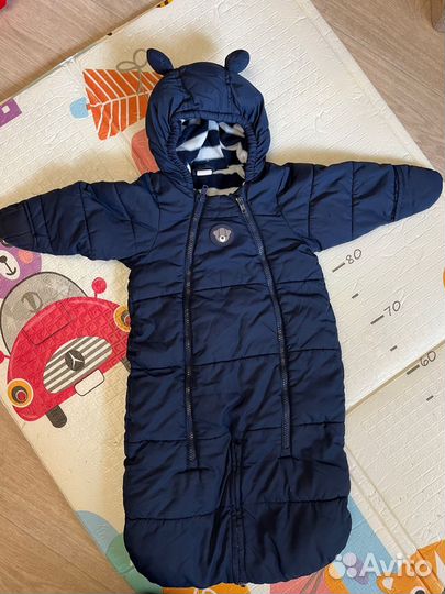 Комбинезон демисезонный конверт 62 68 74