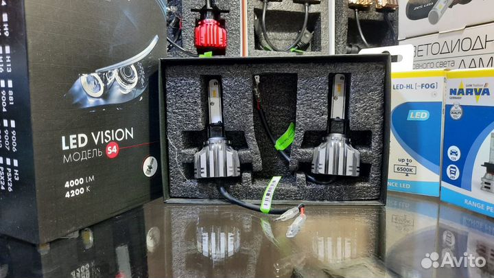 LED cветодиодные лампы H7 4300к LED PROsvet S4