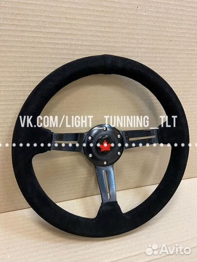 Спорт руль для авто исполнение замша