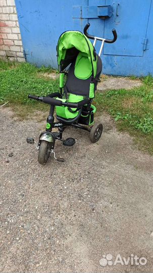 Велосипед коляска с ручкой