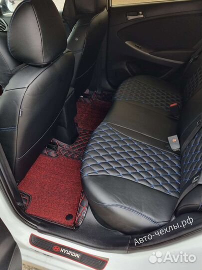 Чехлы экокожа Hyundai Solaris - Creta - Kia Cerato