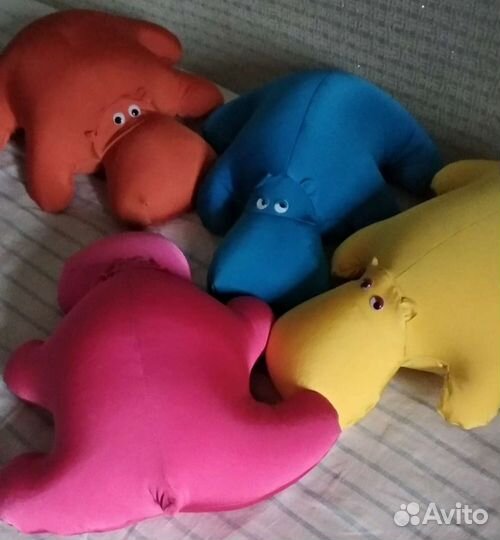 Подушка антистресс Бегемот