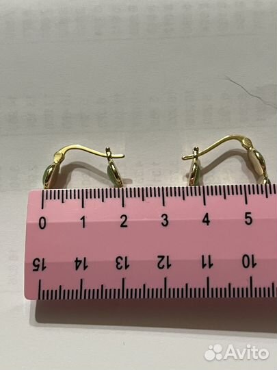 Серьги конго с опалами