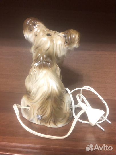 Фарфороаач статуэтка собака ночник