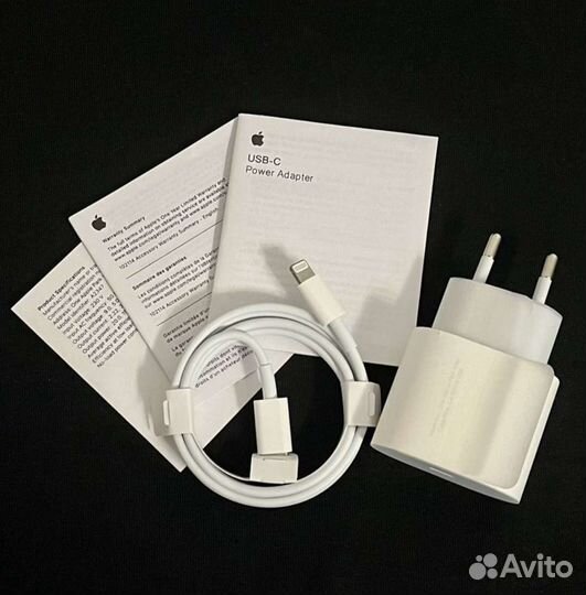 Быстрая зарядка на iPhone сзу Блок питания+кабель