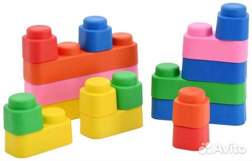 Конструктор «Мягкие кирпичики» 15 дет, без колёс