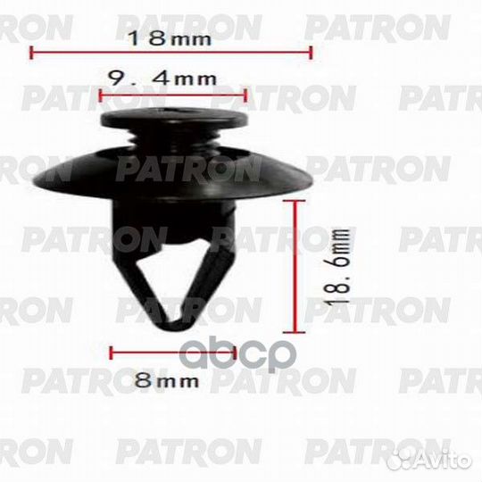 P37-0116 patron Клипса пластмассовая P37-0116 P