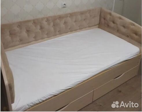 Кровать Софа молочный дуб