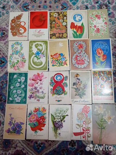 Открытки СССР с 8 марта