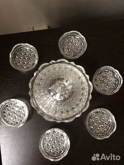 Набор из вазочки для варенья(конфетицы)и розеточек