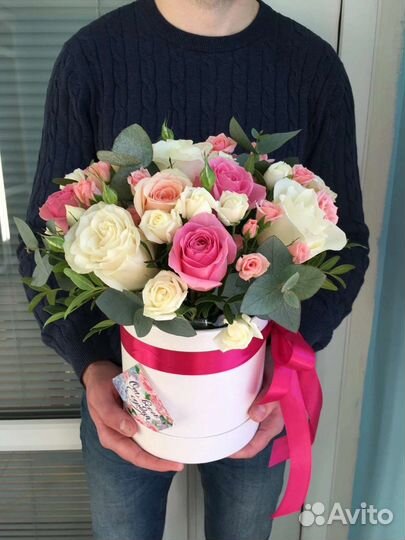 Цветы розы букет