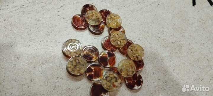 Шашки янтарные