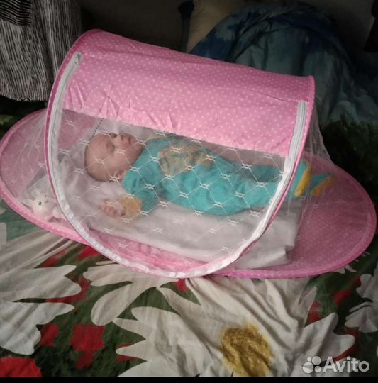 Противомоскитная легкая переносная сетка для детей