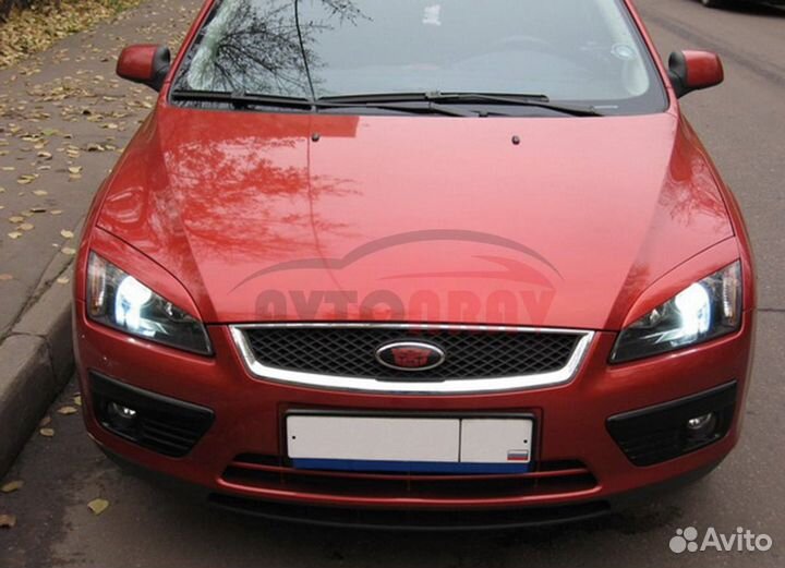 Реснички RS на фары для Ford Focus 2 (Дорест.)